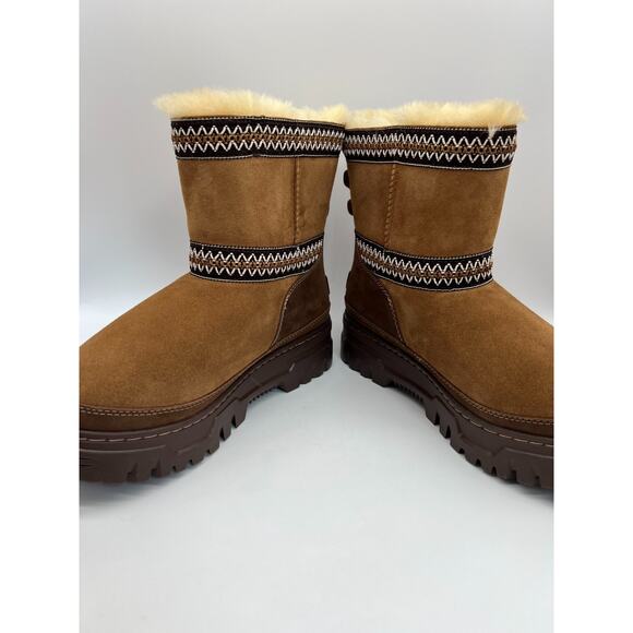 UGG Classic Mini TrailGazer Boot Chestnut 1158322-CHE Women’s Size 8 - Picture 6 of 16